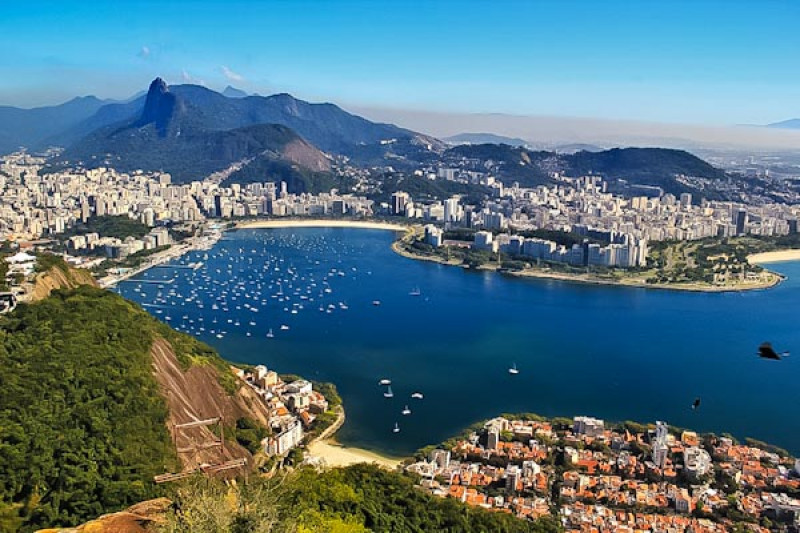 Bucht von Guanabara in Rio de Janeiro