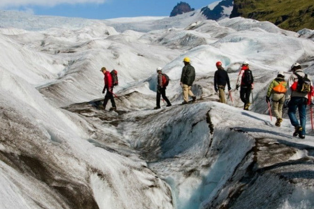 S?lheimaj?kull-Gletscher auf Island