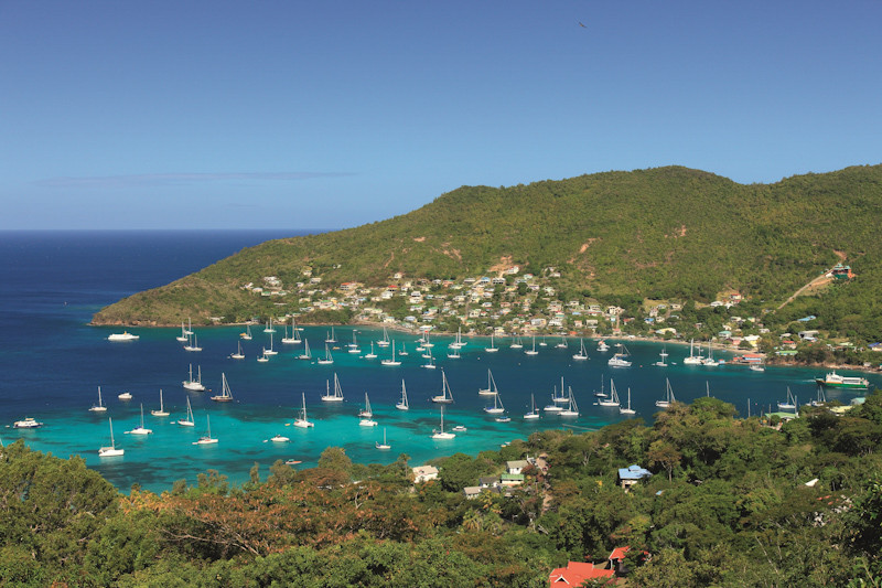 Segelboote vor Bequia