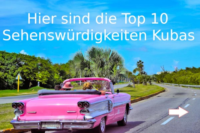Kabrio mit Menschen in Varadero