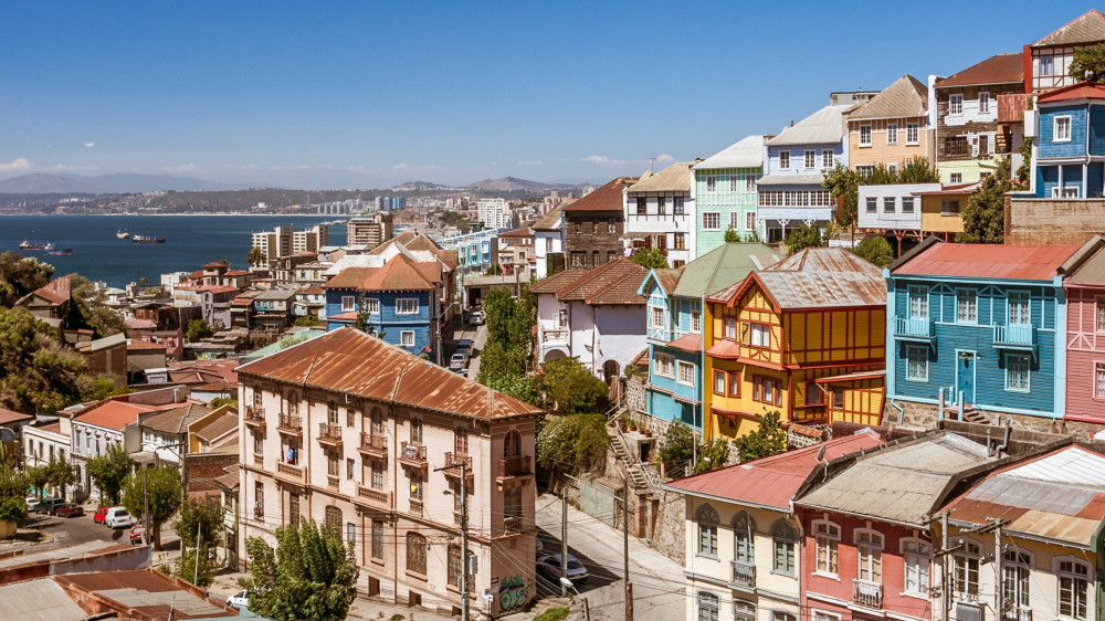 Häuser in Valparaíso ()
