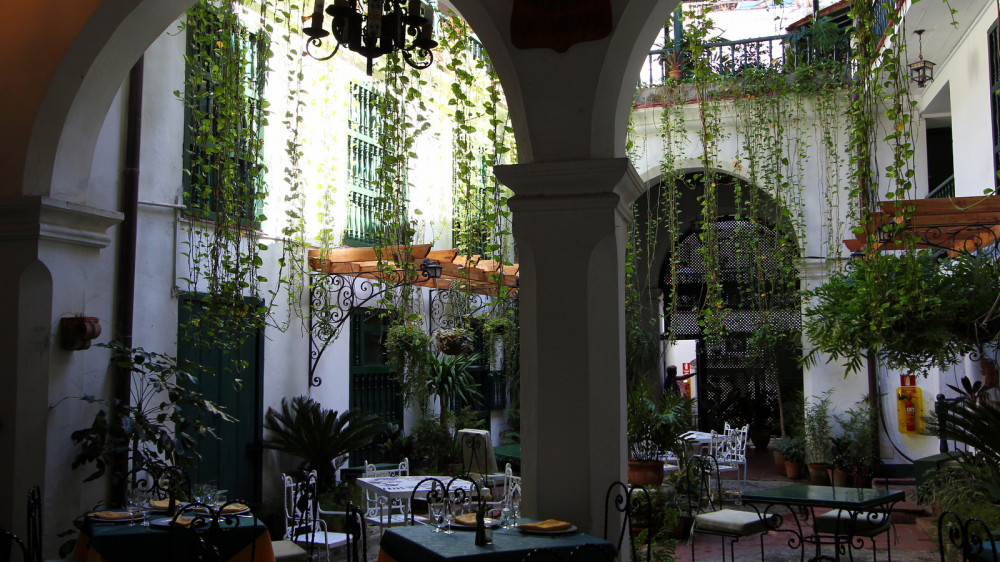 Innenhof des Hostal Valencia () Innenhof des Hostal Valencia ()
