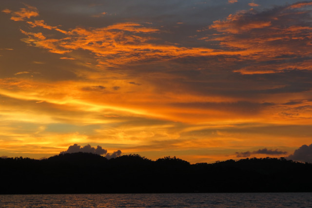 Sonnenuntergang in Solentiname