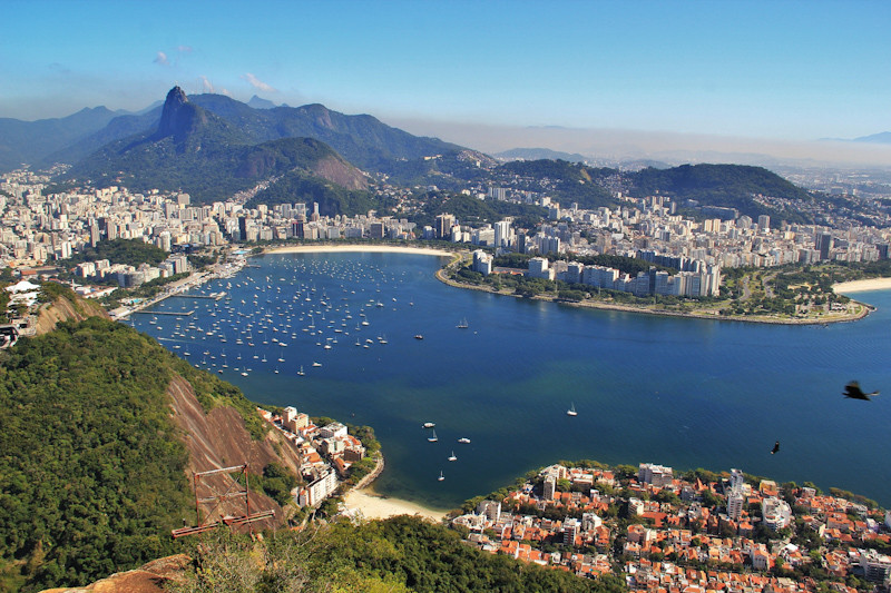 Bucht von Guanabara in Rio de Janeiro