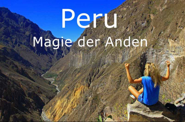 Frau in den Anden in Peru