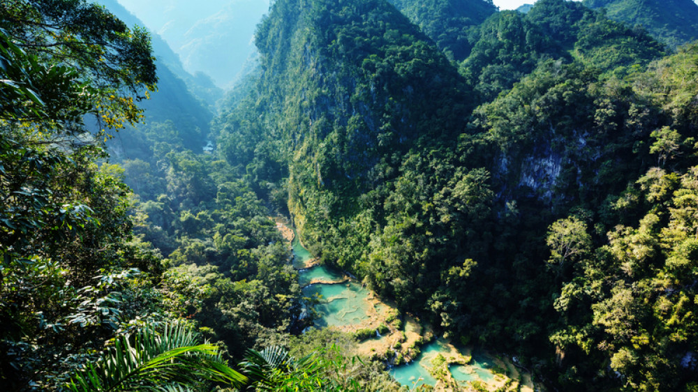 Blick auf Semuc Champey ()